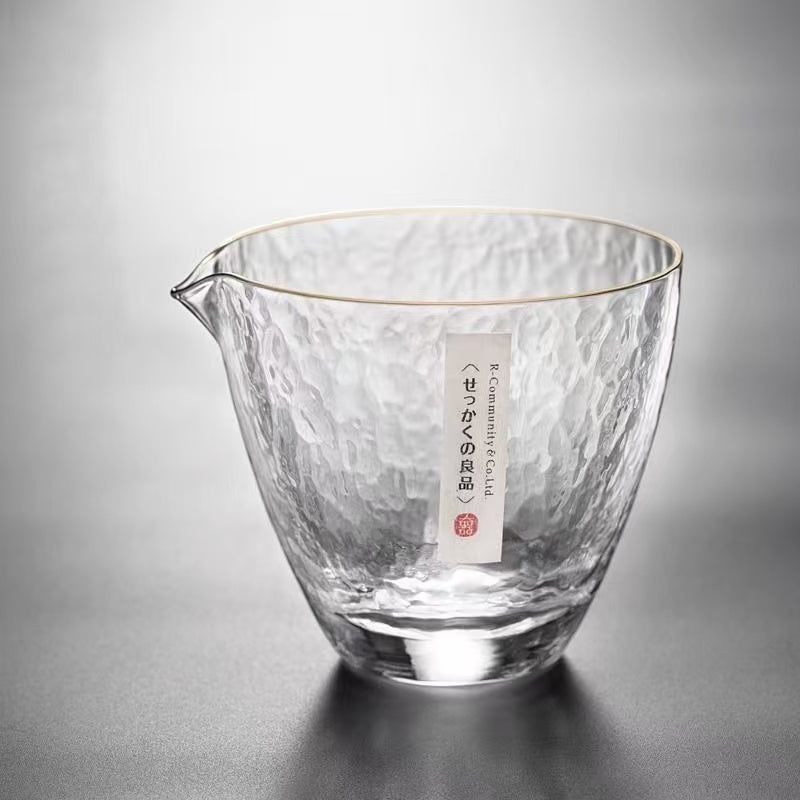 Glass Decanter w/ Gold Rim